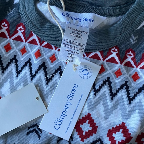 NWT The Company Store Holiday Pajamas Size 6-7 - Picture 4 of 5